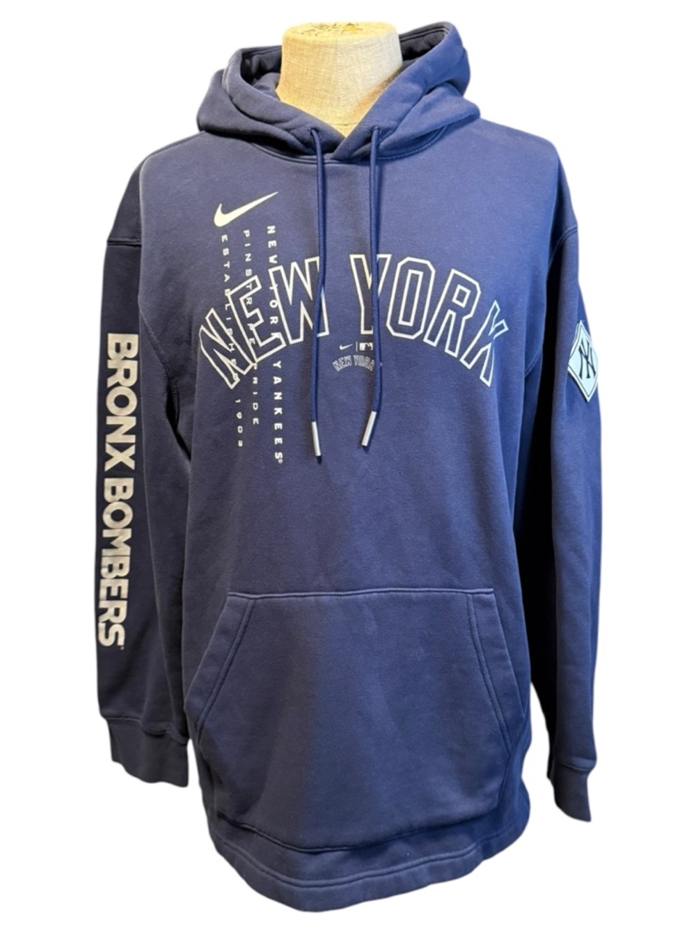 Nike Navy New York 'Bronx Bombers' Pullover Hoodie